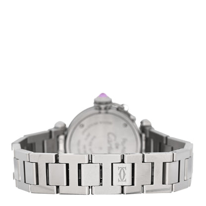 Cartier Stainless Steel 27mm Miss Pasha Quartz Watch Pink 3 of 5