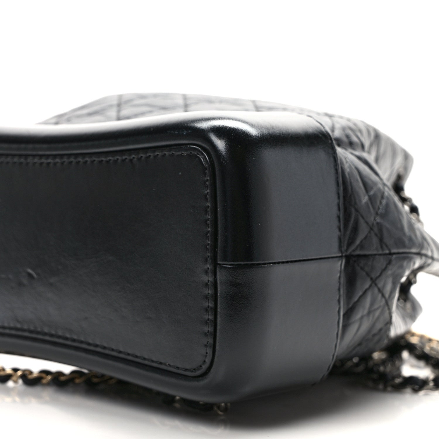 Chanel Aged Calfskin Quilted Small Gabrielle Backpack Black 9 of 10