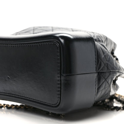 Chanel Aged Calfskin Quilted Small Gabrielle Backpack Black 9 of 10