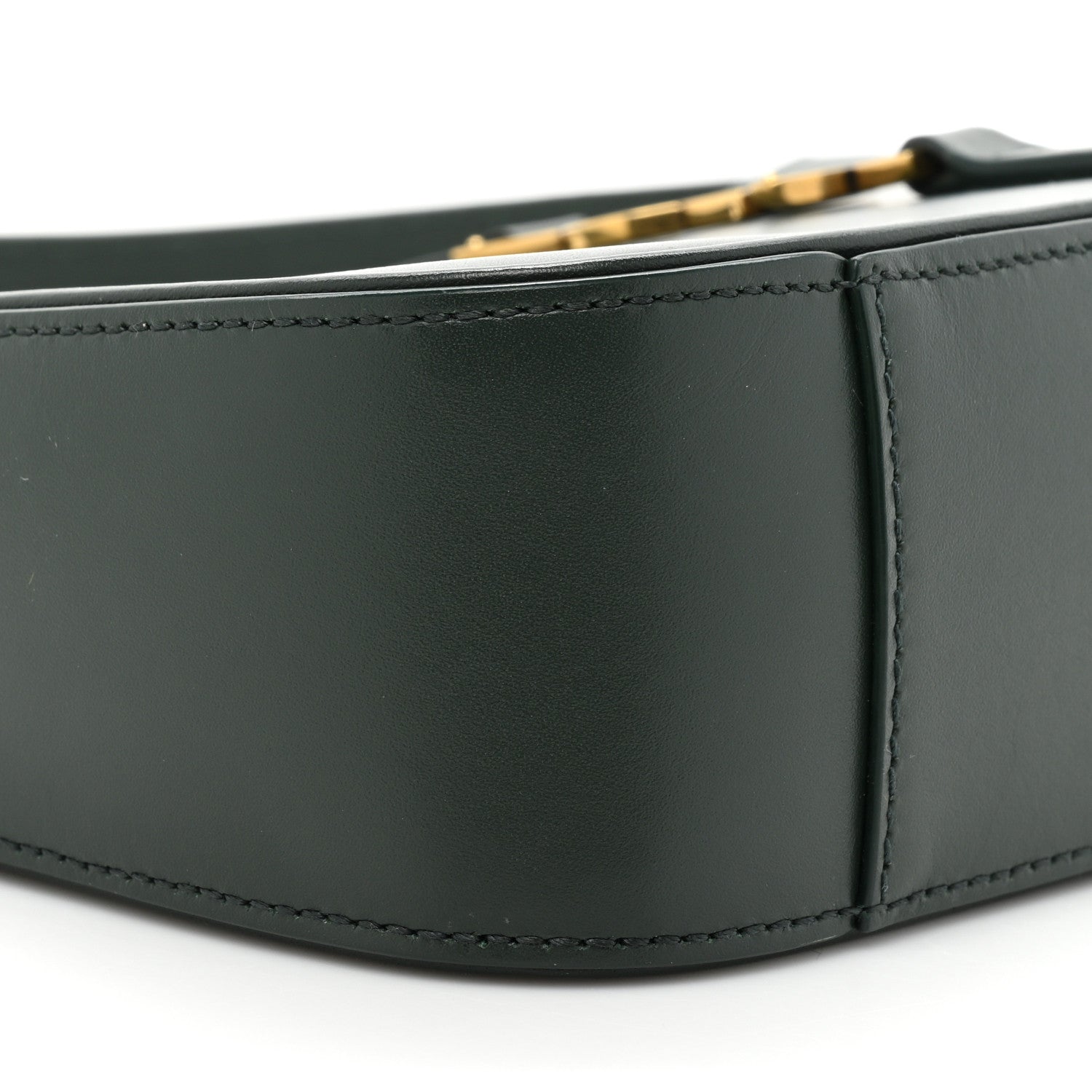 Saint Laurent Smooth Calfskin Le 5 A 7 Hobo Vert Fonce 9 of 13