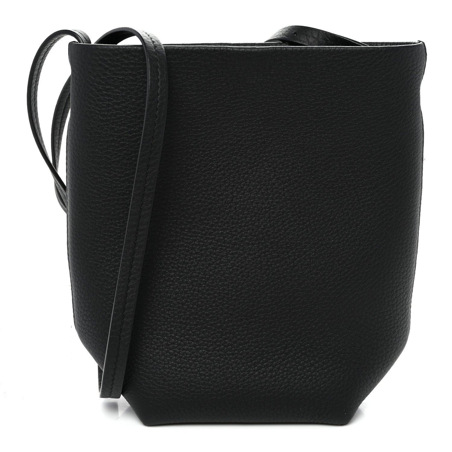 The Row Grained Calfskin Small N/S Park Crossbody Black 1 of 10