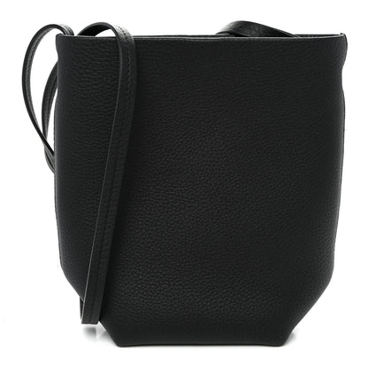 The Row Grained Calfskin Small N/S Park Crossbody Black 1 of 10