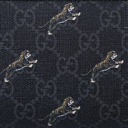 Gucci GG Supreme Monogram Tigers Zip Around Wallet Black Multicolor 8 of 13