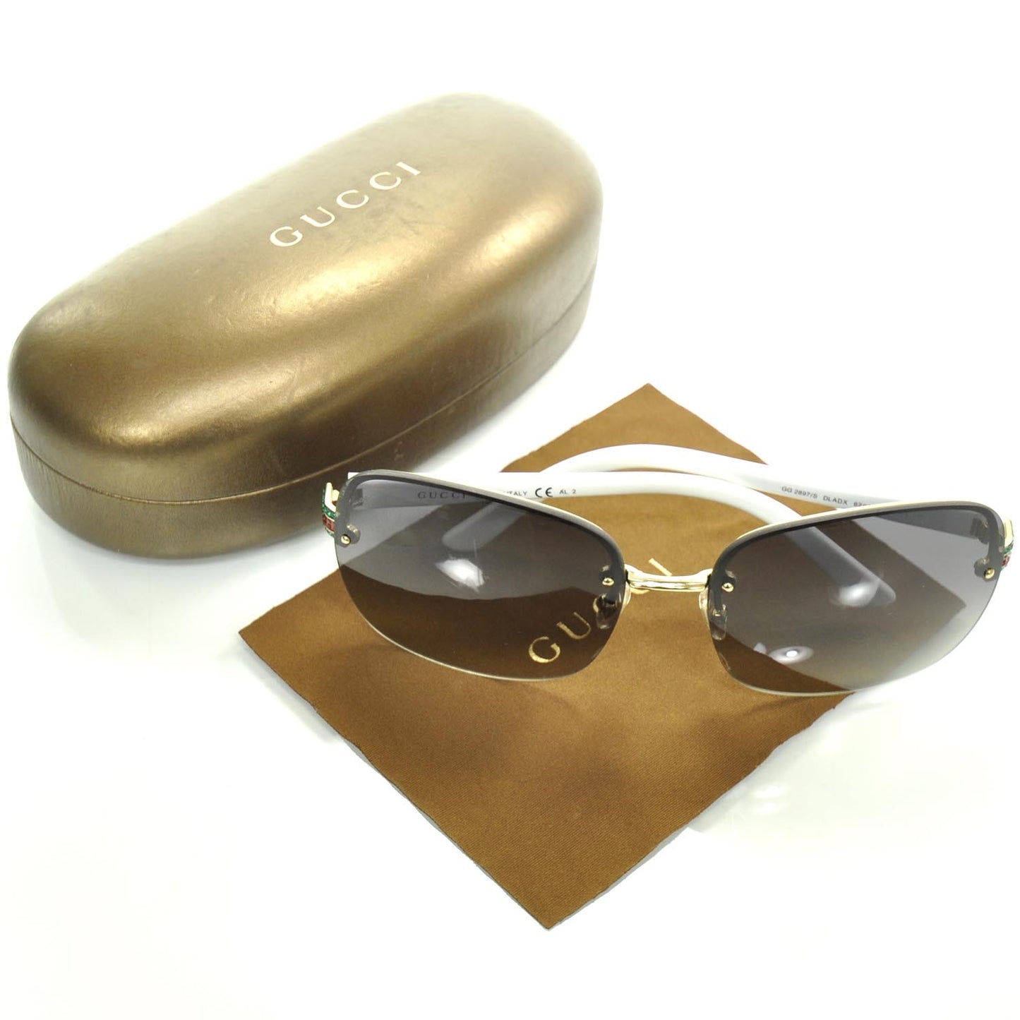Crystal Web Sunglasses 2897S White