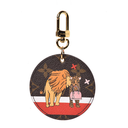 Louis Vuitton Monogram 2018 Christmas Animation Cats Bag Charm Key Ring 1 of 4