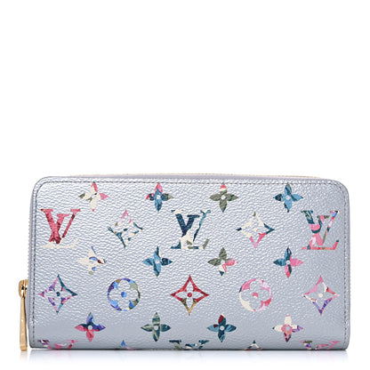 Louis Vuitton Metallic Monogram LV Garden Zippy Wallet Silver 1 of 7