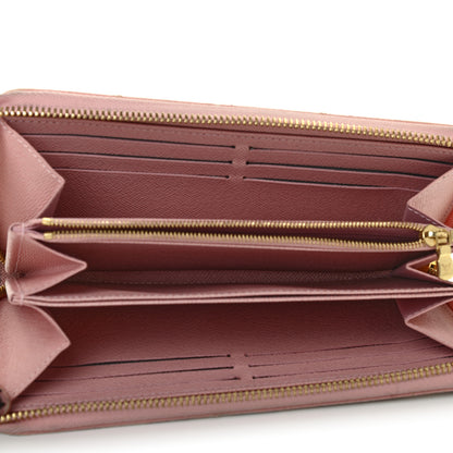Louis Vuitton Damier Azur Zippy Wallet Rose Ballerine 5 of 8