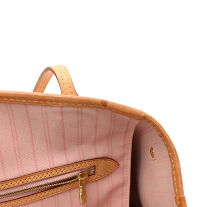 Louis Vuitton Damier Azur Neo Neverfull MM Rose Ballerine 12 of 20
