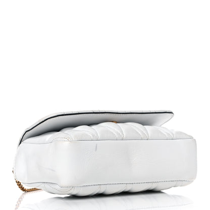 Versace Nappa Quilted Virtus Evening Bag White 4 of 15