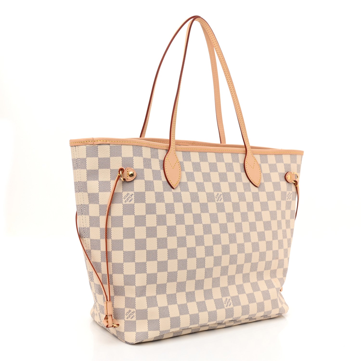 Louis Vuitton Damier Azur Neo Neverfull MM Rose Ballerine 4 of 10