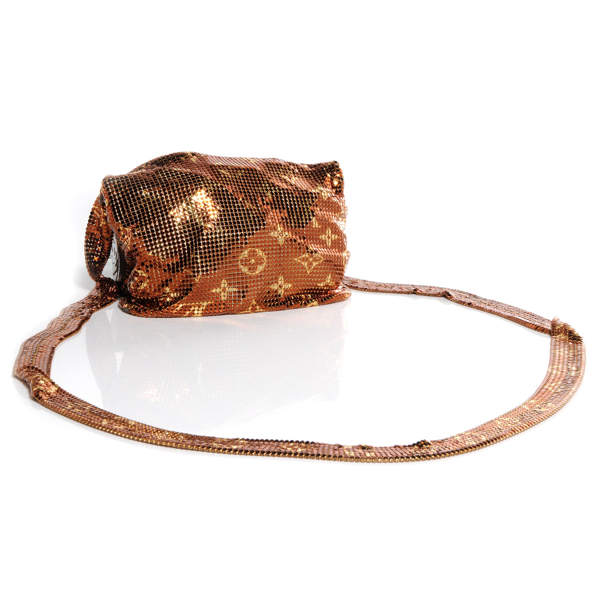 Louis Vuitton Monogram Mesh Metal Frances Gold 3 of 7