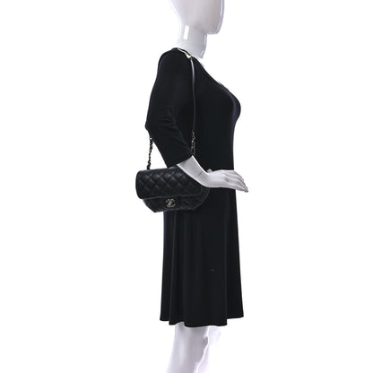 Chanel Calfskin Quilted CC Uniform Flap Belt Bag Black 2 of 13