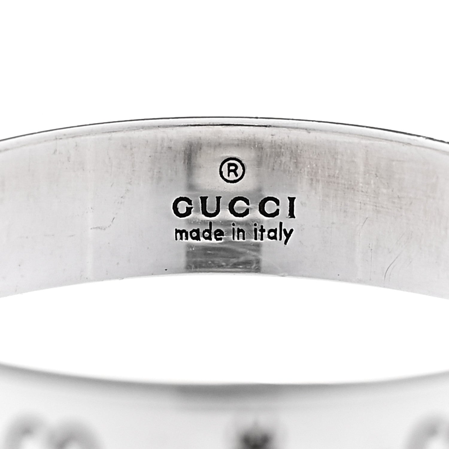 Gucci Sterling Silver Narrow Bee Ring 54 6.75 4 of 7
