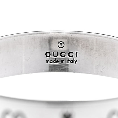 Gucci Sterling Silver Narrow Bee Ring 54 6.75 4 of 7