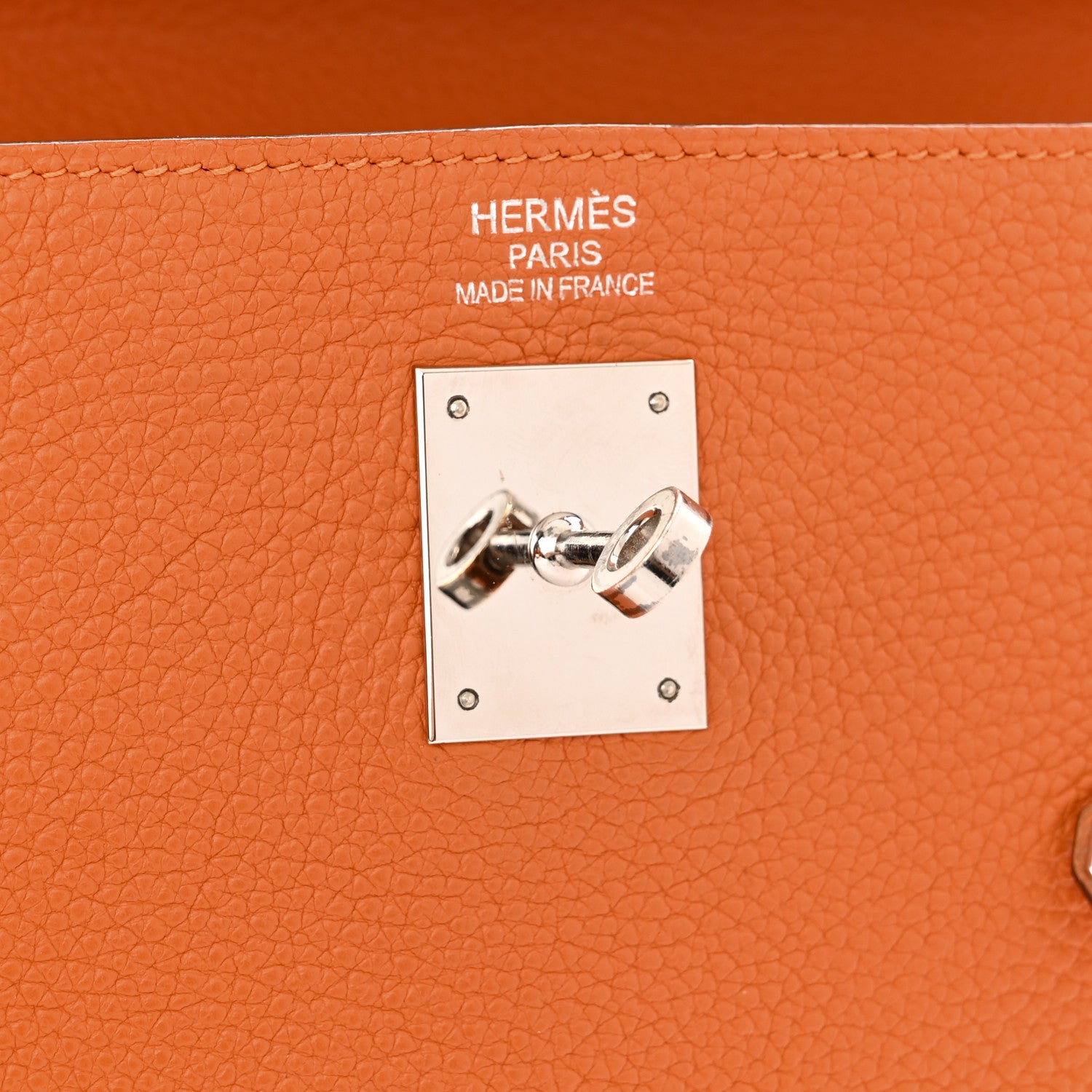 Hermes Togo Kelly Retourne 35 Orange 6 of 18