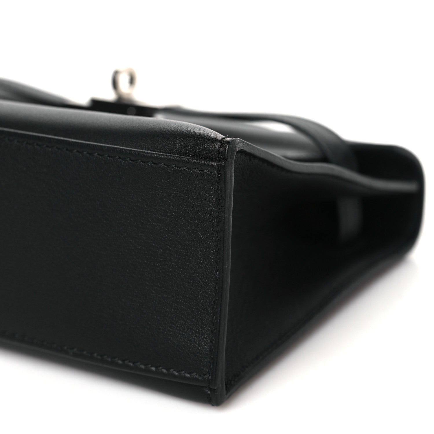 Hermes Swift Kelly Pochette Clutch Black 10 of 11