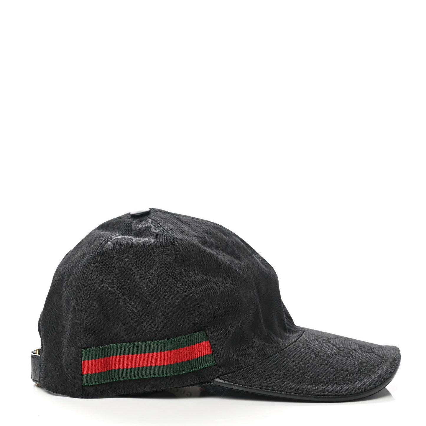 Monogram Web Baseball Hat M Black