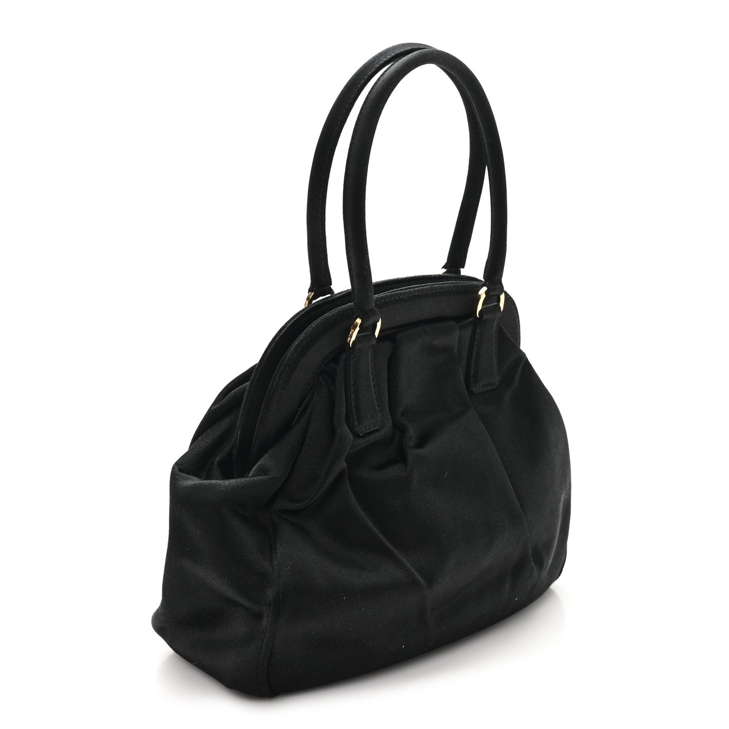 Satin Evening Bag Black