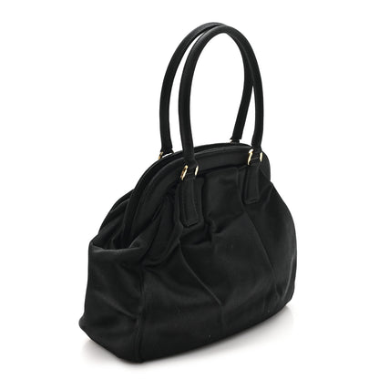 Prada Satin Evening Bag Black 4 of 10