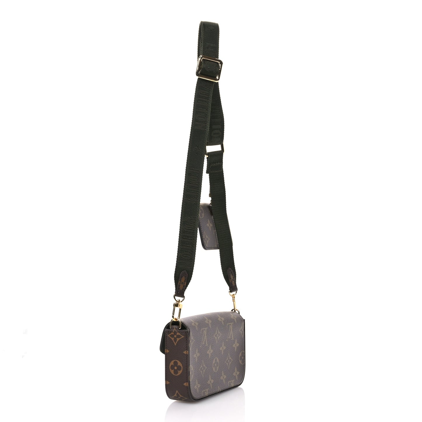 Monogram Felicie Strap & Go Kaki