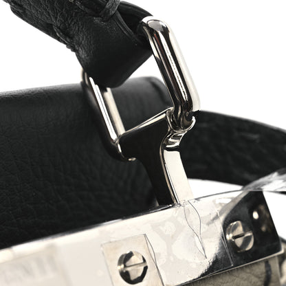 Fendi Cuoio Romano Selleria Bi-Color Mini Peekaboo Iconic Satchel Asfalto Latte 11 of 11