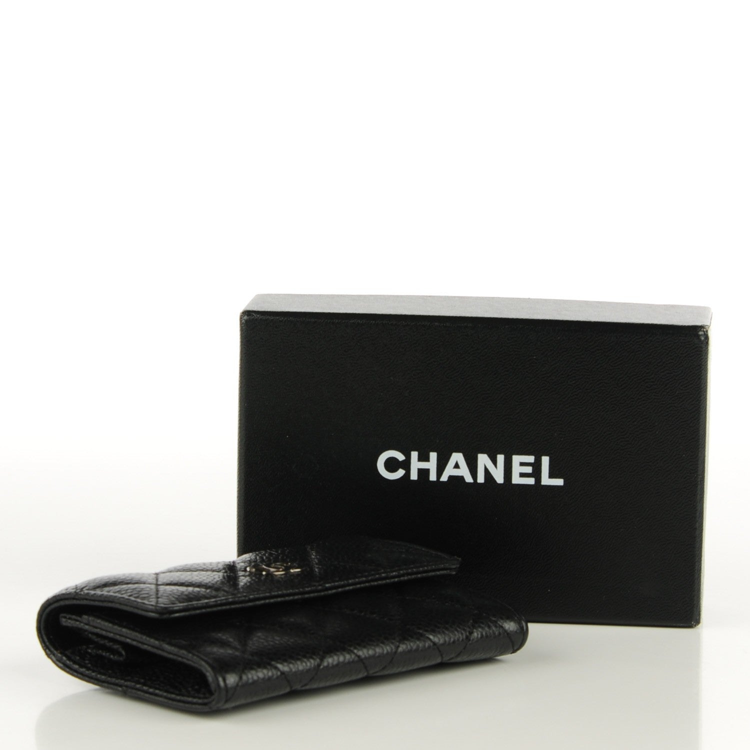 Chanel Caviar Quilted Flap Card Holder Black 4 of 8