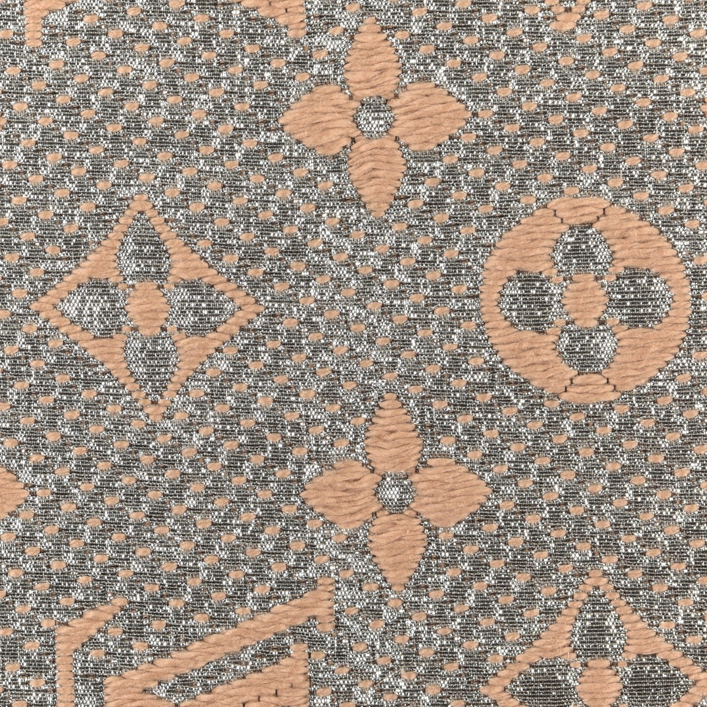 Wool Silk Logomania Shine Scarf Beige