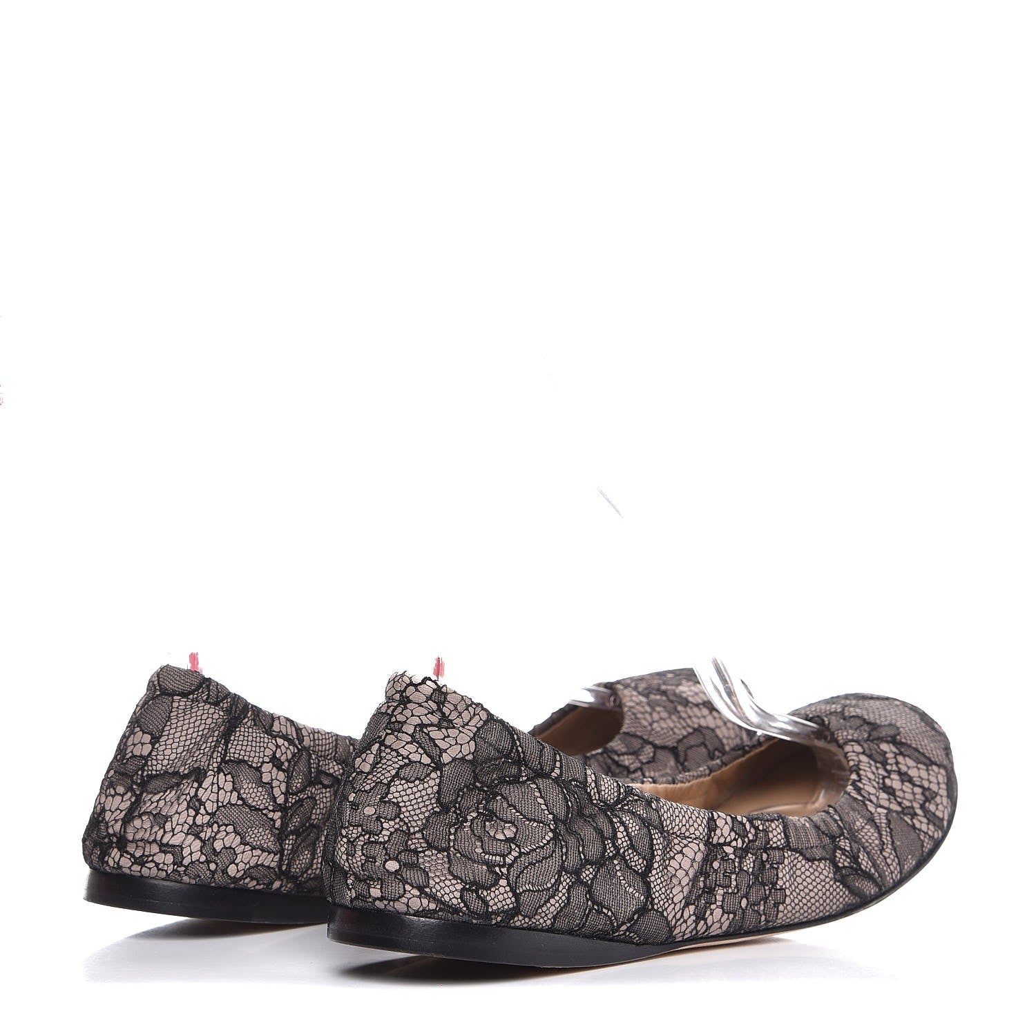 Valentino Garavani Lace Ballerina Flats 39 Black 4 of 11
