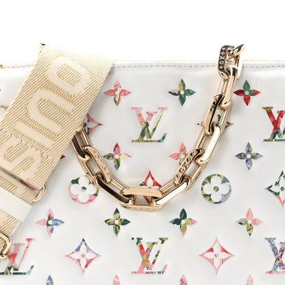Louis Vuitton Lambskin Embossed Monogram LV Garden Coussin PM Cream 7 of 10