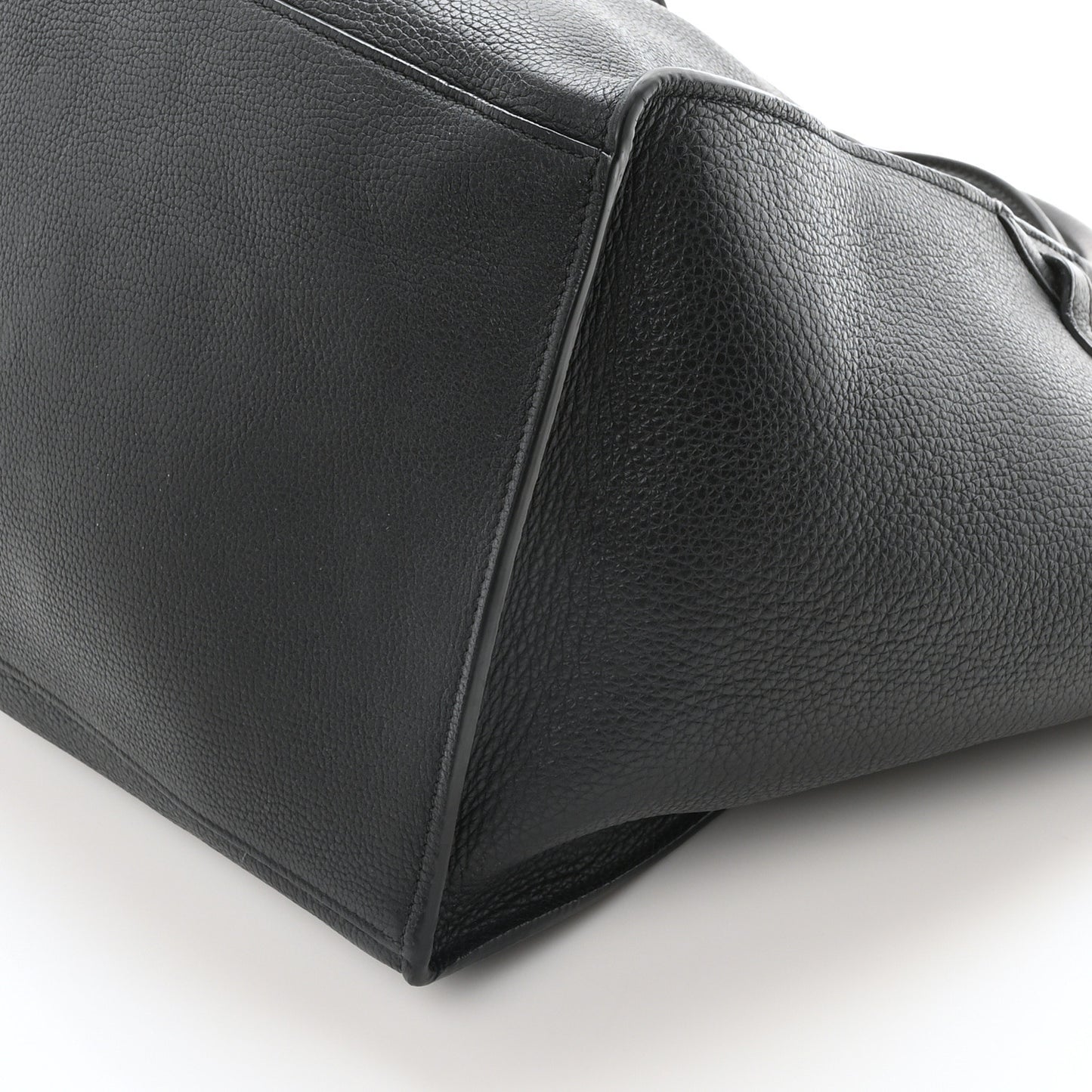 Supple Grained Calfskin Small Big Bag Black