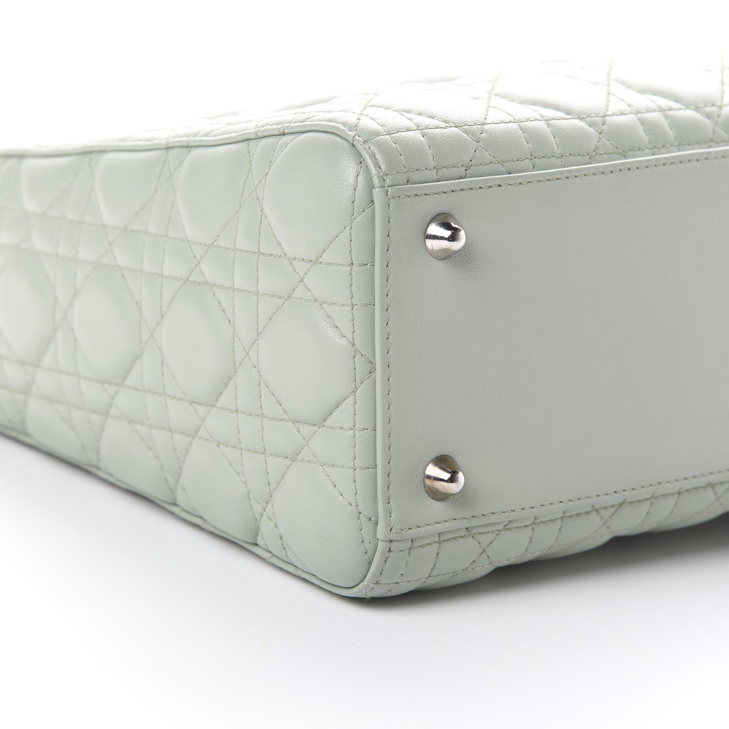Christian Dior Lambskin Cannage Large Lady Dior Light Green 8 of 11