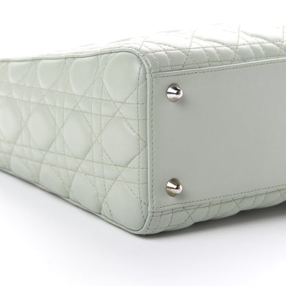Christian Dior Lambskin Cannage Large Lady Dior Light Green 8 of 11