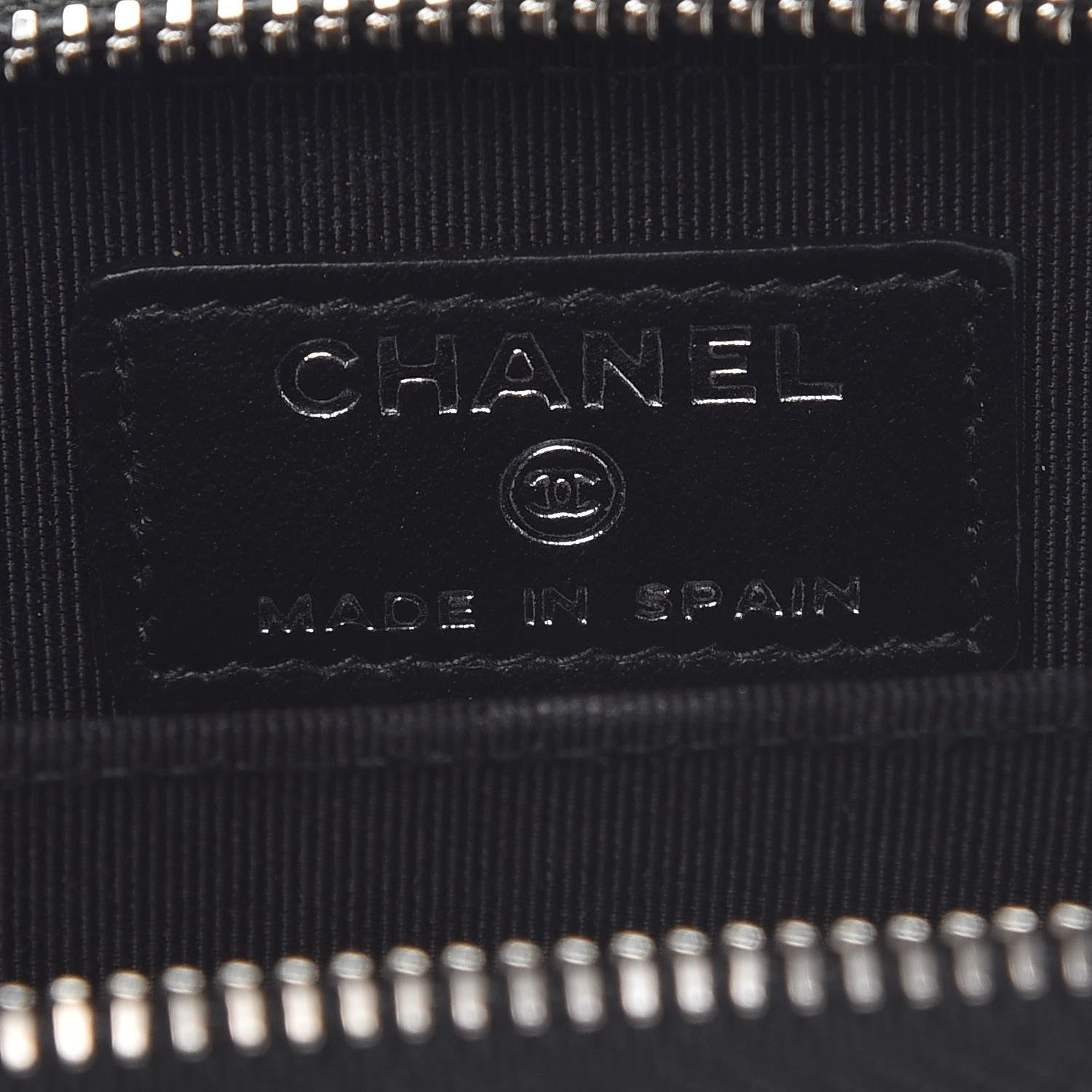 Chanel Iridescent Caviar Quilted Zip Coin Purse Black 5 of 8