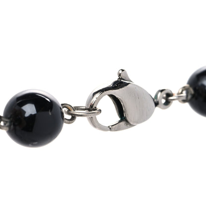 Chanel Ruthenium Beaded CC Long Necklace Black 3 of 3