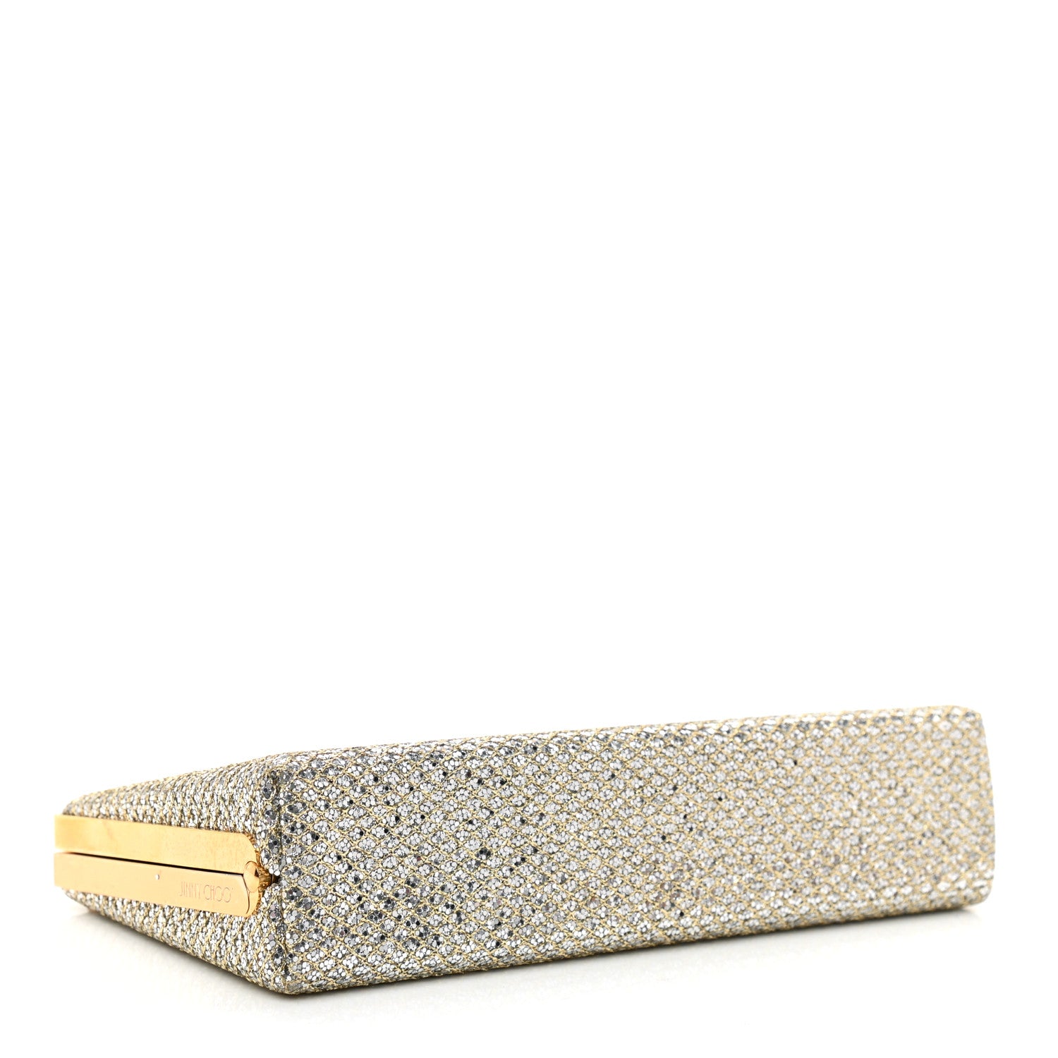 Jimmy Choo Coarse Glitter Celeste Clutch Champagne 3 of 6