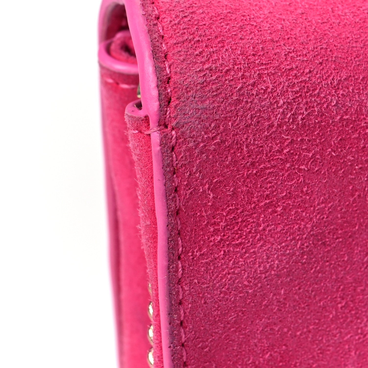 Versace Suede Palazzo Medusa Evening Bag Pink 7 of 7