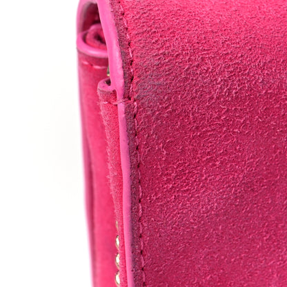 Versace Suede Palazzo Medusa Evening Bag Pink 7 of 7