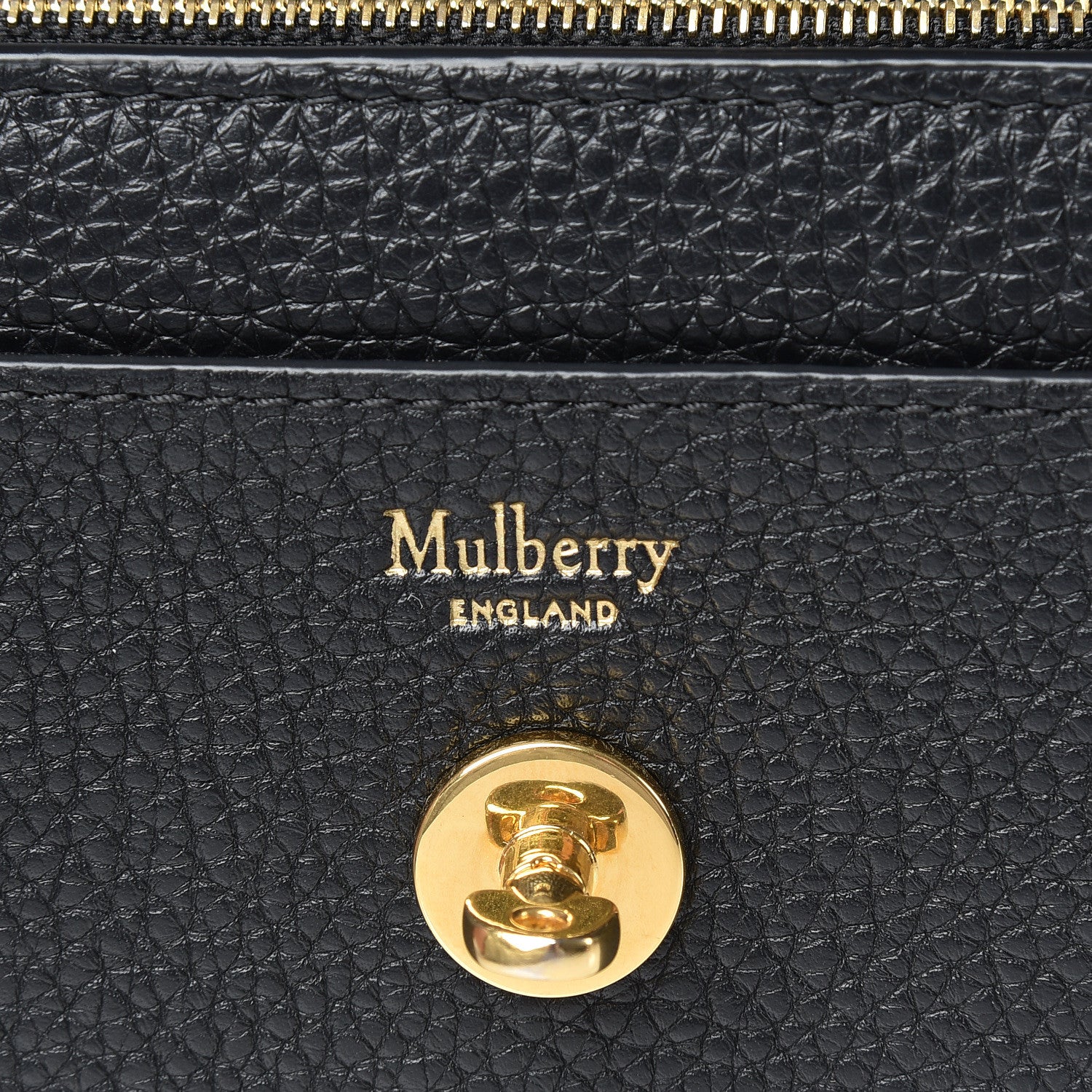Mulberry Classic Grain Medium Darley Wallet Black 6 of 8