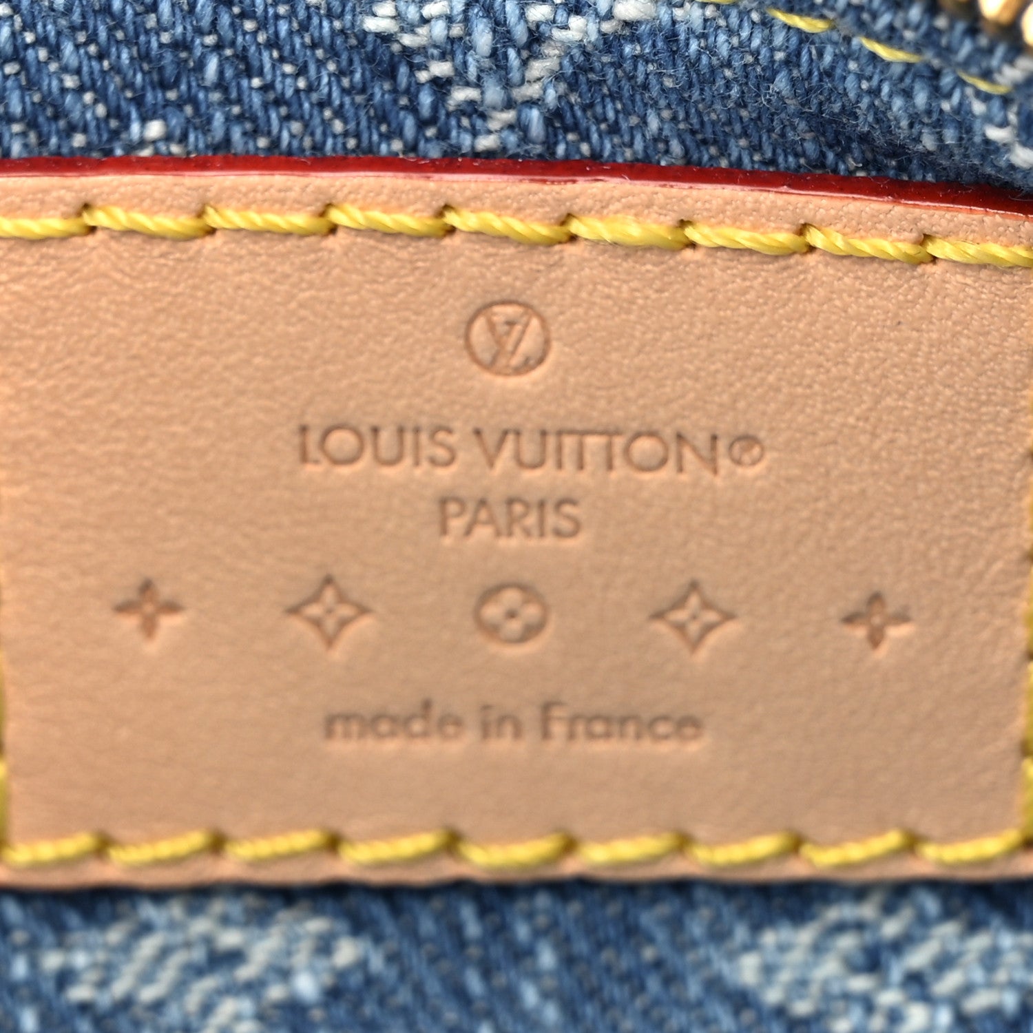 Louis Vuitton Monogram Denim Key Pouch Denim Blue 6 of 7