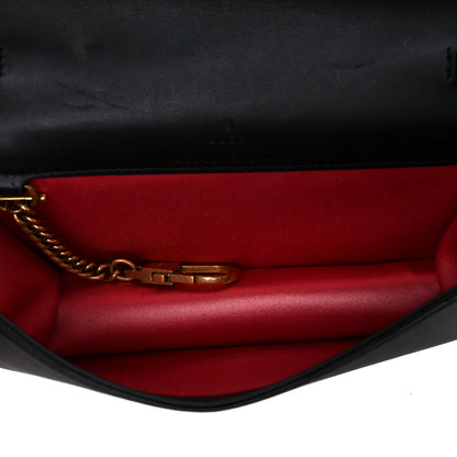 Gucci Velvet Matelasse GG Marmont Mini Bag Black 4 of 9