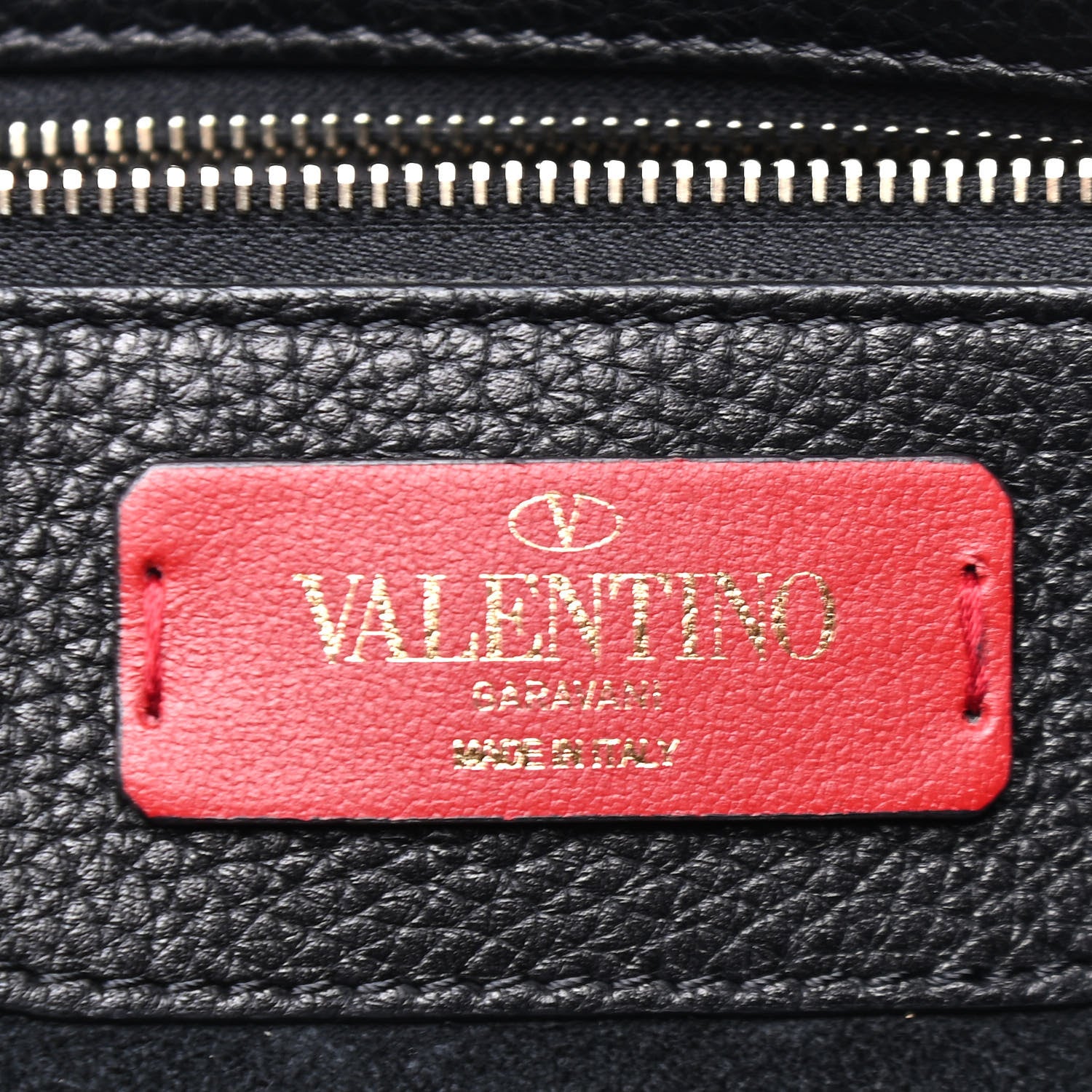 Valentino Garavani Grained Calfskin Rockstud Shoulder Tote Black 6 of 8