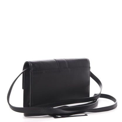 MCM Calfskin Large Karoline Crossbody Wallet Black 3 of 9
