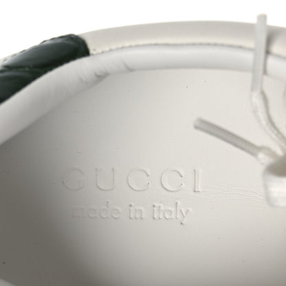 Gucci Ultralight Plume Calfskin Web Mens New Ace Sneakers 9 Green Ace 9 of 11