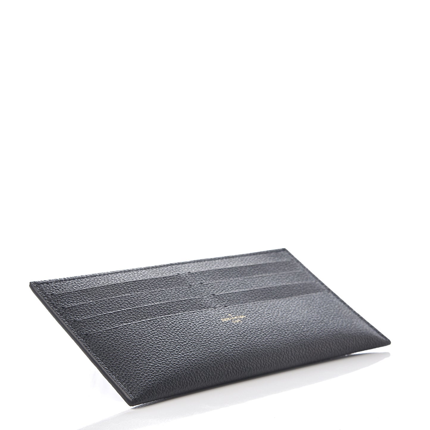 Calfskin Felicie Chain Wallet Card Holder Insert Black