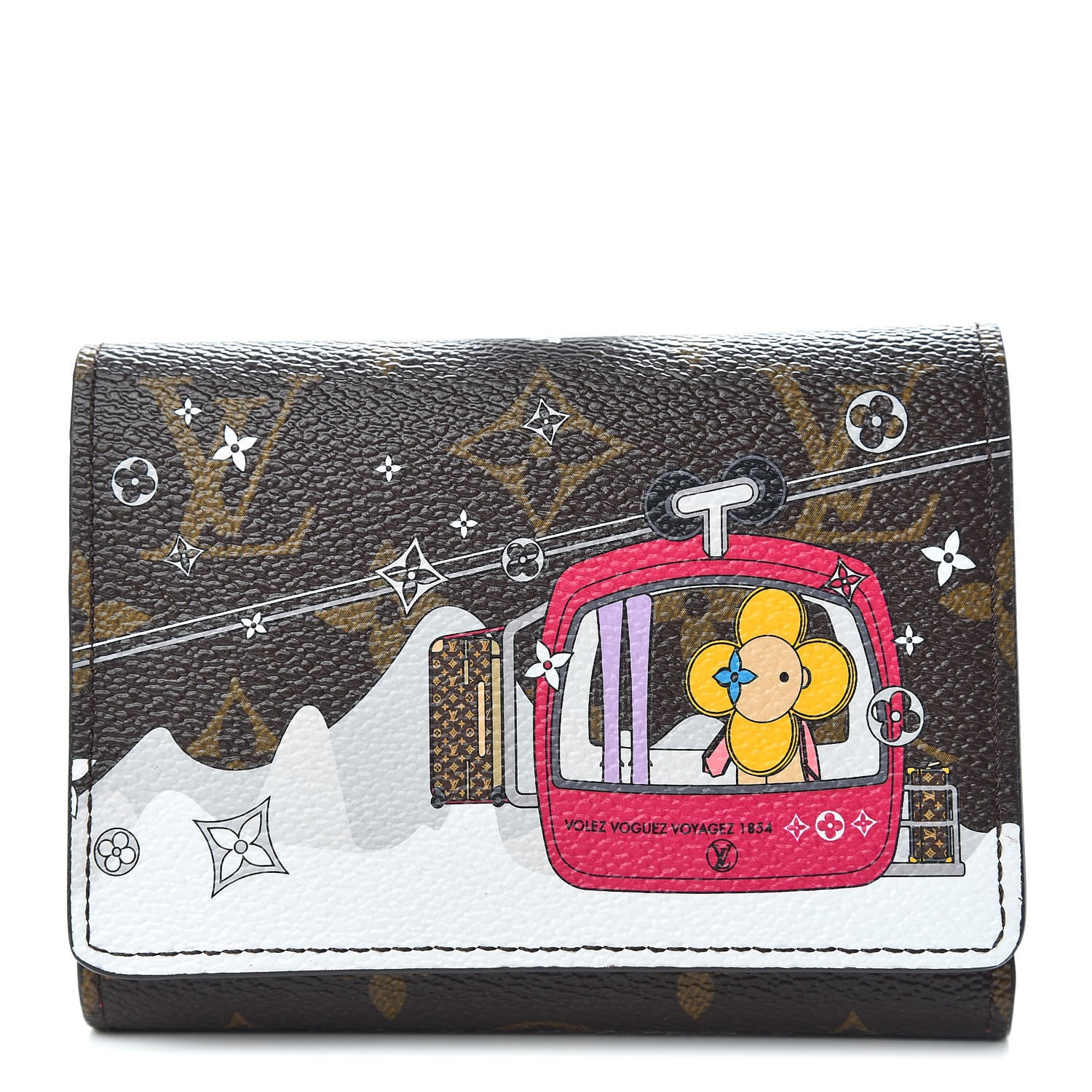 Louis Vuitton Monogram 2019 Christmas Animation Victorine Wallet Fuchsia 1 of 8
