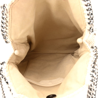 Stella McCartney Cotton Crochet Falabella Ajouree Tote Bag White 5 of 9