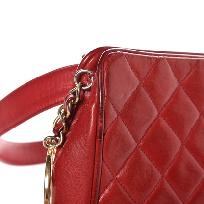 Chanel Lambskin Quilted Belt Bag 75 30 Red 14 of 14