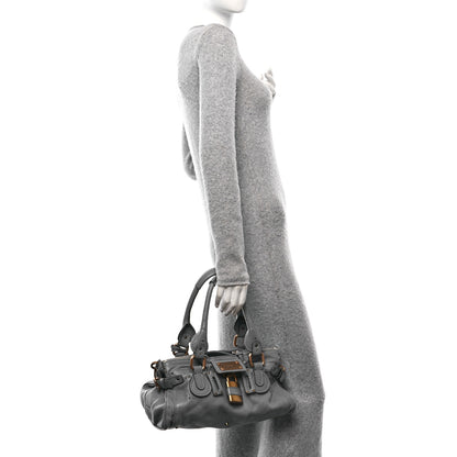 Chloe Calfskin Medium Paddington Satchel Gray 2 of 10