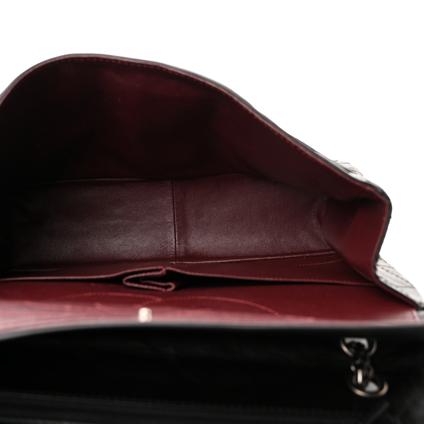 Aged Calfskin Quilted 2.55 Reissue 227 Flap Black