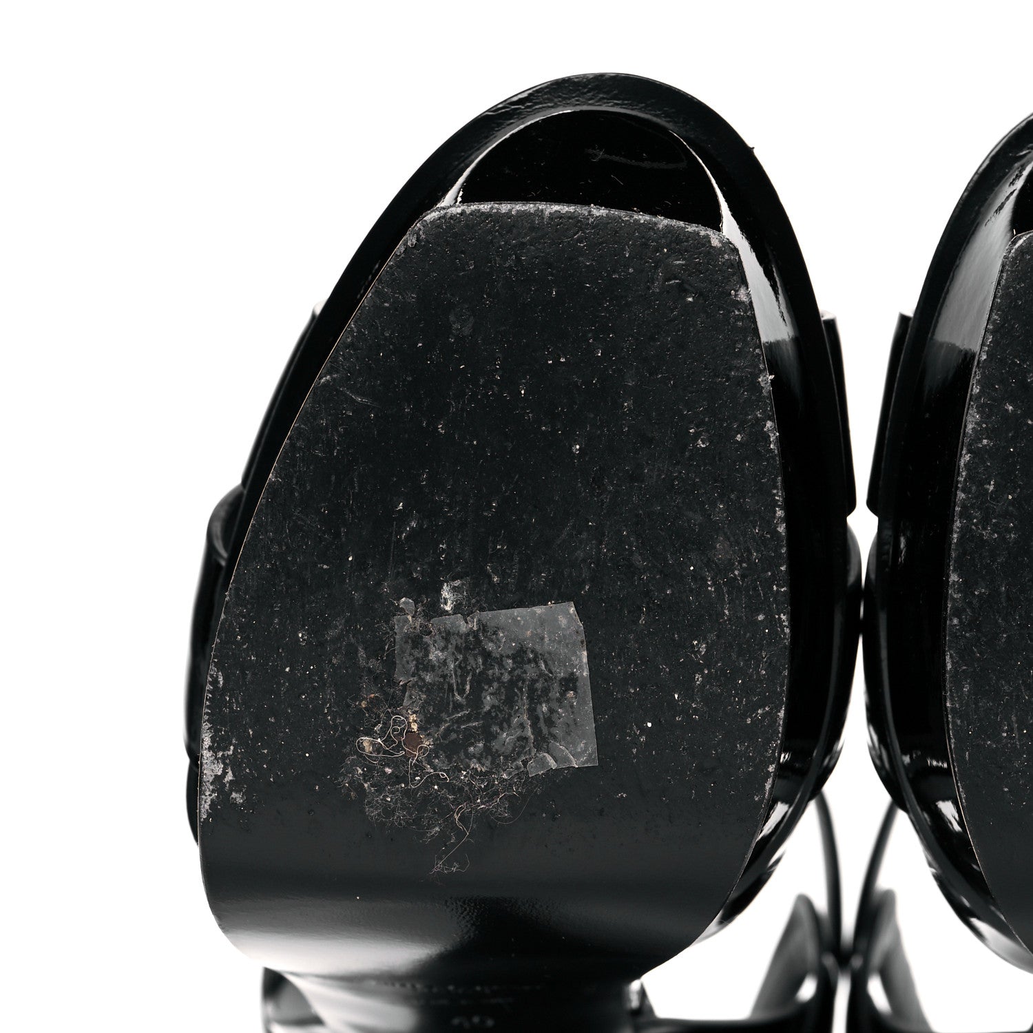 Saint Laurent Patent Tribute 105 Platform Sandals 40 Black 9 of 12